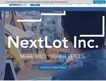 Tablet Screenshot of nextlot.com